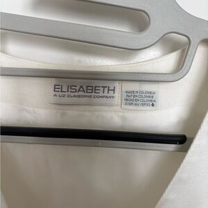Elisabeth Liz Claiborne White Vest